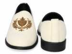 PEER-LOAFER-2523-EMBRIODERY-VELVET-WHITE - Image 5