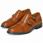 PEER-LOAFER-D-MONK-4917-BUCKEL-GENUINE LEATHER-TAN