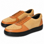PEER-SNEAKER-2802-SEMI-SUEDE-MATCHING-GENUINE LEATHER-TAN
